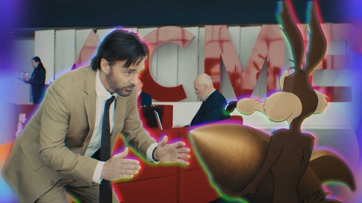coyote vs acme will forte director dave green interview video cartoon